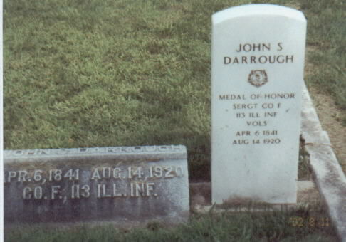 Medal of Honor Recipient Sergeant John Samuel Darrough Headstone