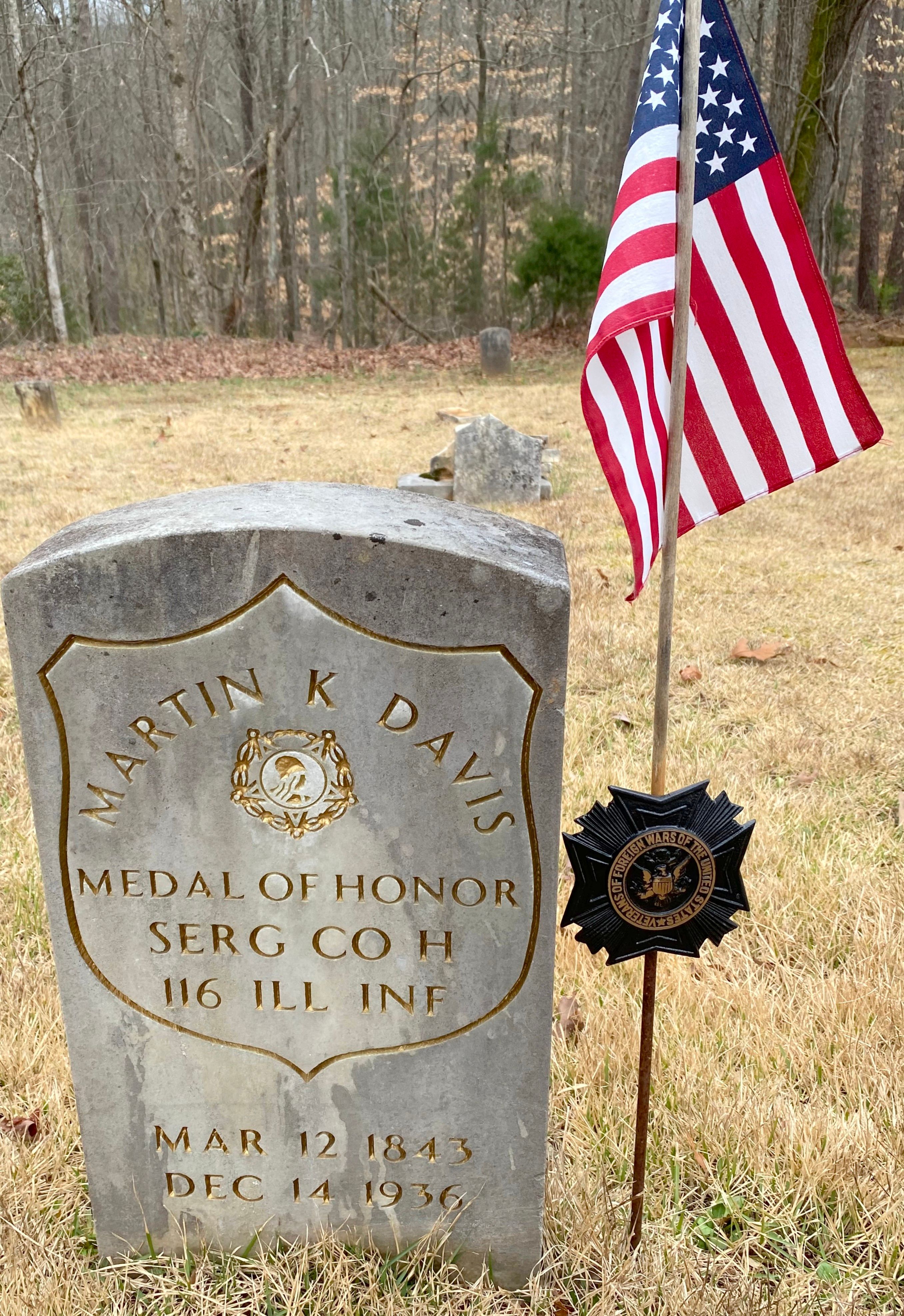 Medal of Honor Recipient Martin K. Davis Headstone